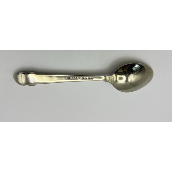 Siam Thepanom Thailand Souvenir silver spoon infant length 4 1/2" - Picture 3 of 4